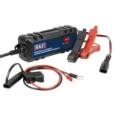 Sealey 6/12V Fully Automatic Battery Maintainer/Charger 1A - SBC1