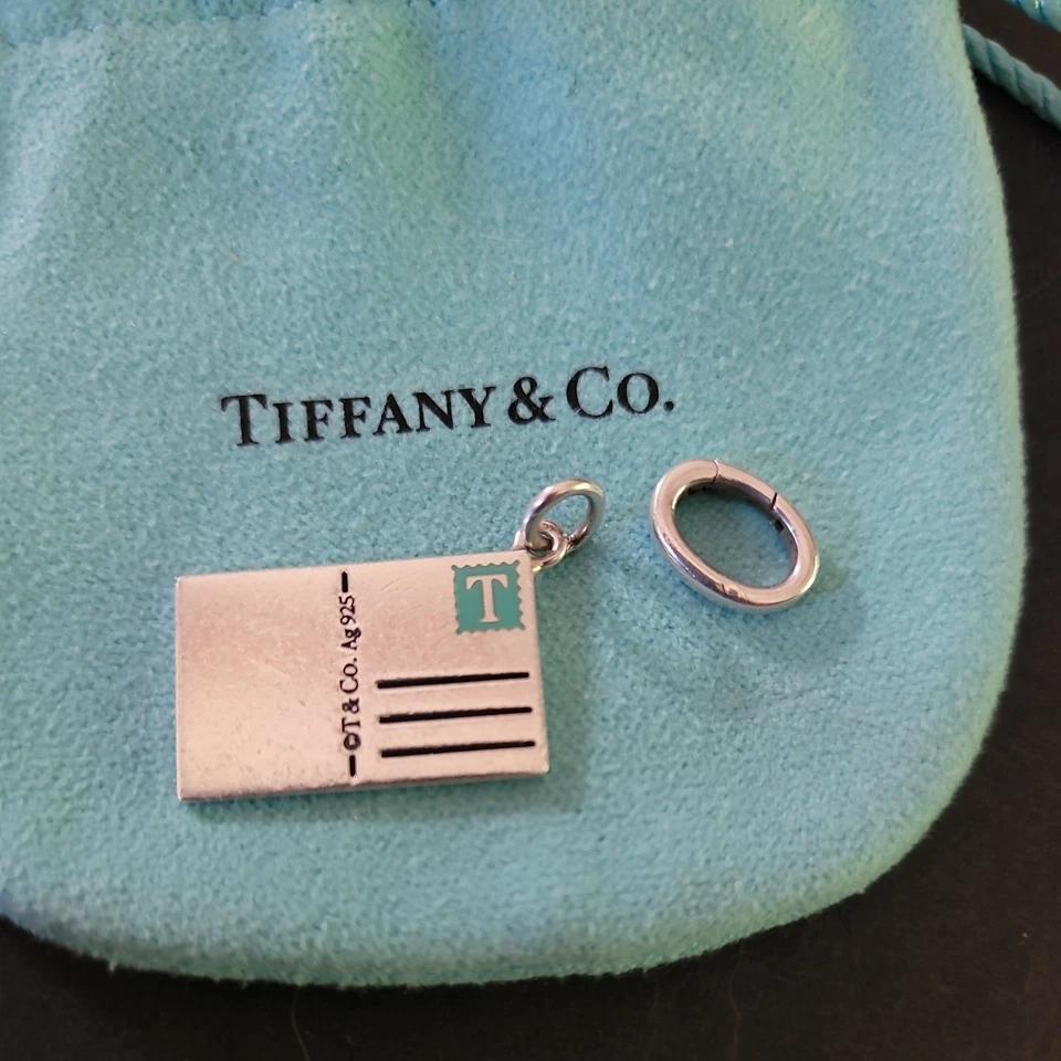 TIFFANY & CO POSTCARD HAWAII Charm w/ jumpring #tiffanypostcards #hawaiipostcard - Image 2 of 4
