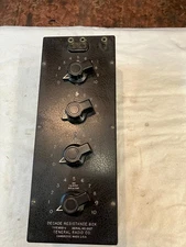 General Radio Decade resistance box Model 602-J  Good Condition