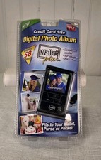 Credit Card Size Digital Photo Album "Wallet Pix" Black, Brand New