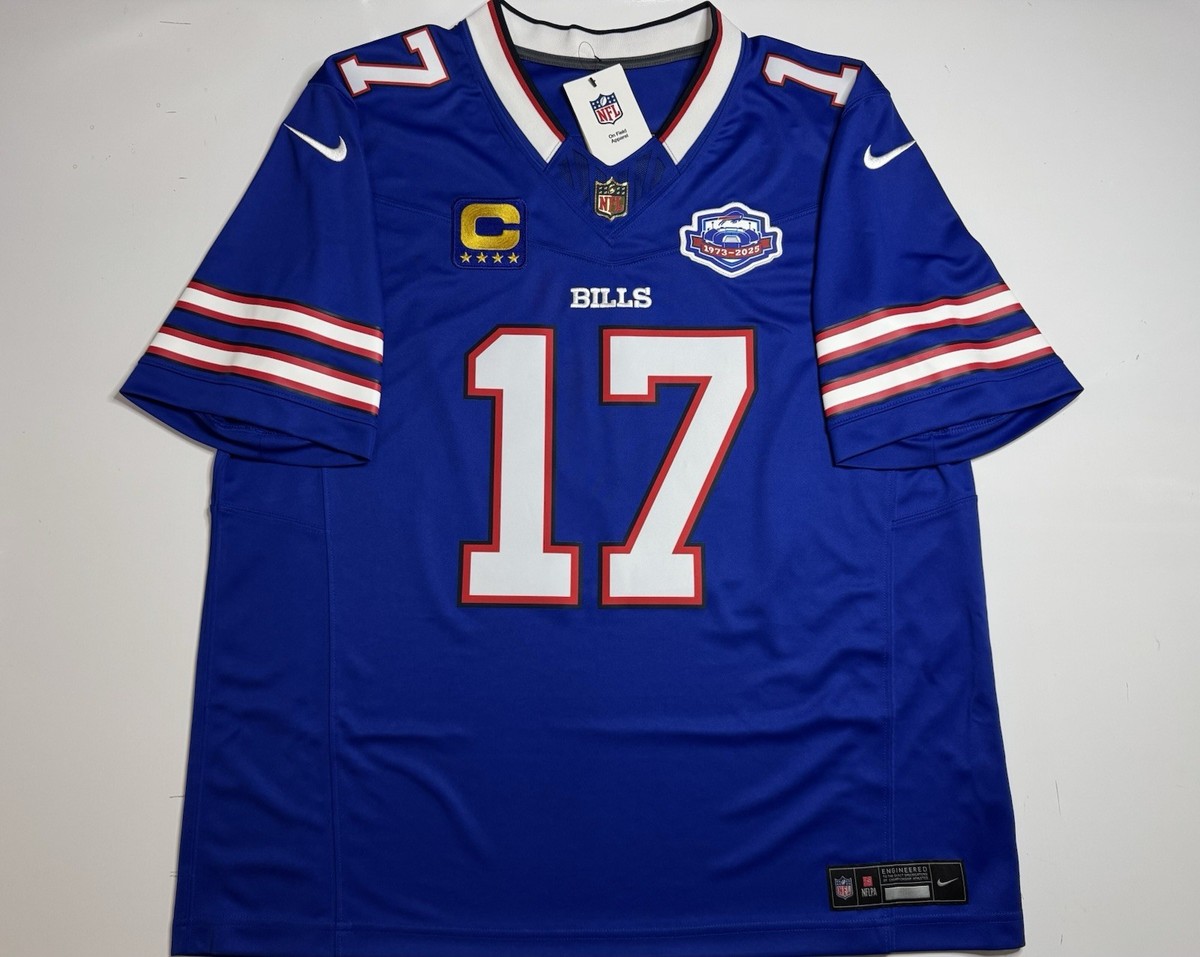 XL Gold NFL Shield MVP Farewell Josh Allen #17 Vapor FUSE Jersey