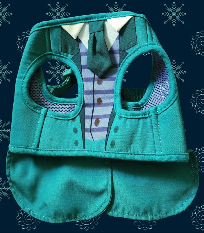 Disney Tails THE HAUNTED MANSION Ghost Host COMFORT Dog HARNESS Size S 