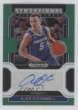 2022-23 Prizm Draft Picks Sensational Signatures Green Alex O'Connell Auto 3wc