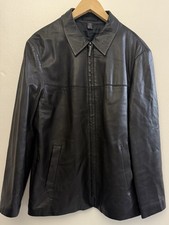 J.CREW Men s Black Soft Leather Jacket Full Zip Thinsulate Size M