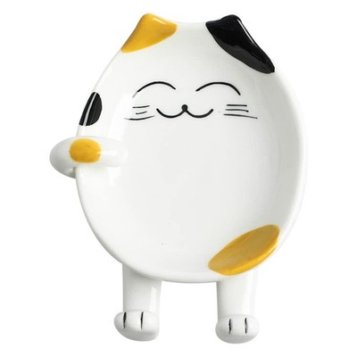 Cat Spoon Rest Ceramic Cute Spoon Holder Rest for Stove Top Cat Kitchen Acces...