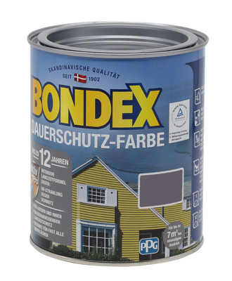 Bondex Dauerschutzfarbe taupe (montana) 0,75L BEULE Wetterschutzfarbe