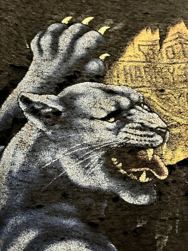 VINTAGE Harley Davidson 3D Emblem Shirt Black Panther TRASHED Worn HARD Patina by Harley-Davidson, $49.99 - Photo 7