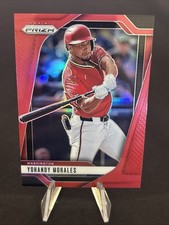 2025 Panini Prizm Yohandy Morales, Yohandy Morales #190 Red Prizm /299 (RC)