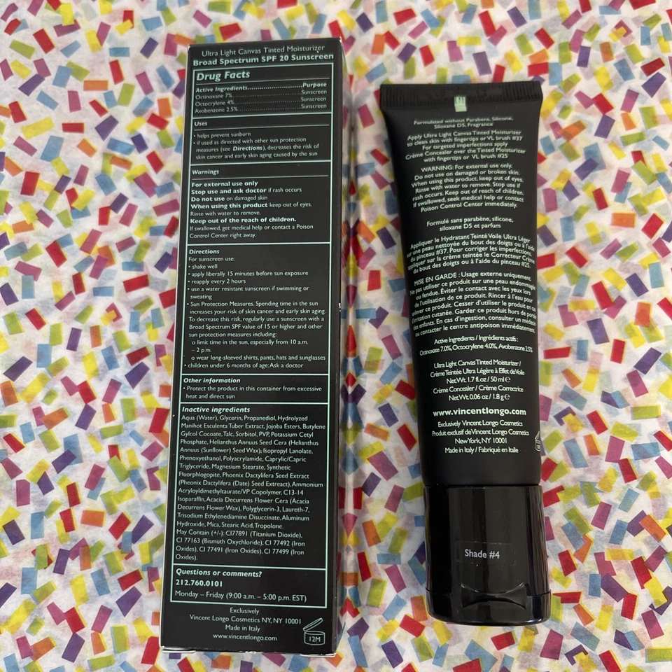 Vincent Longo Ultra Light Canvas Tinted Moisturizer+Concealer Shade #4 & Brush - Image 4 of 4