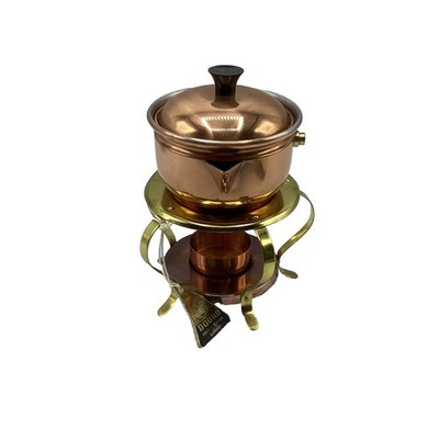 Vtg B&M Douro  copper & brass  stand burner base New Old Stock Chafing Dish Sm