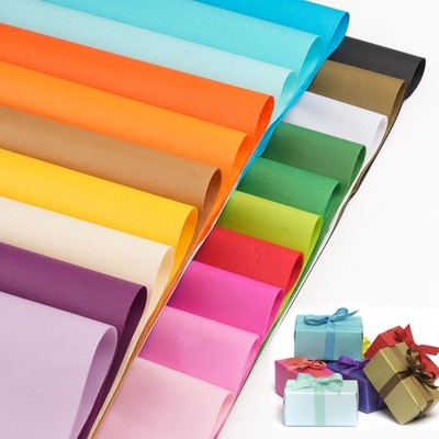 60 Seidenblätter 70x50cm, großes und buntes Packpapier zum Selbermachen