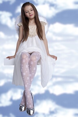 20 DENIER FLOWER PATTERN TIGHTS FOR GIRLS Fiore 