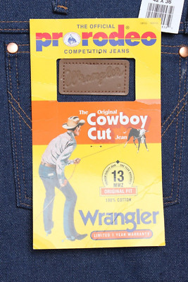VTG 70's Original fit Wrangler Men's Jeans Made in USA W42 L36 Denim Deadstock