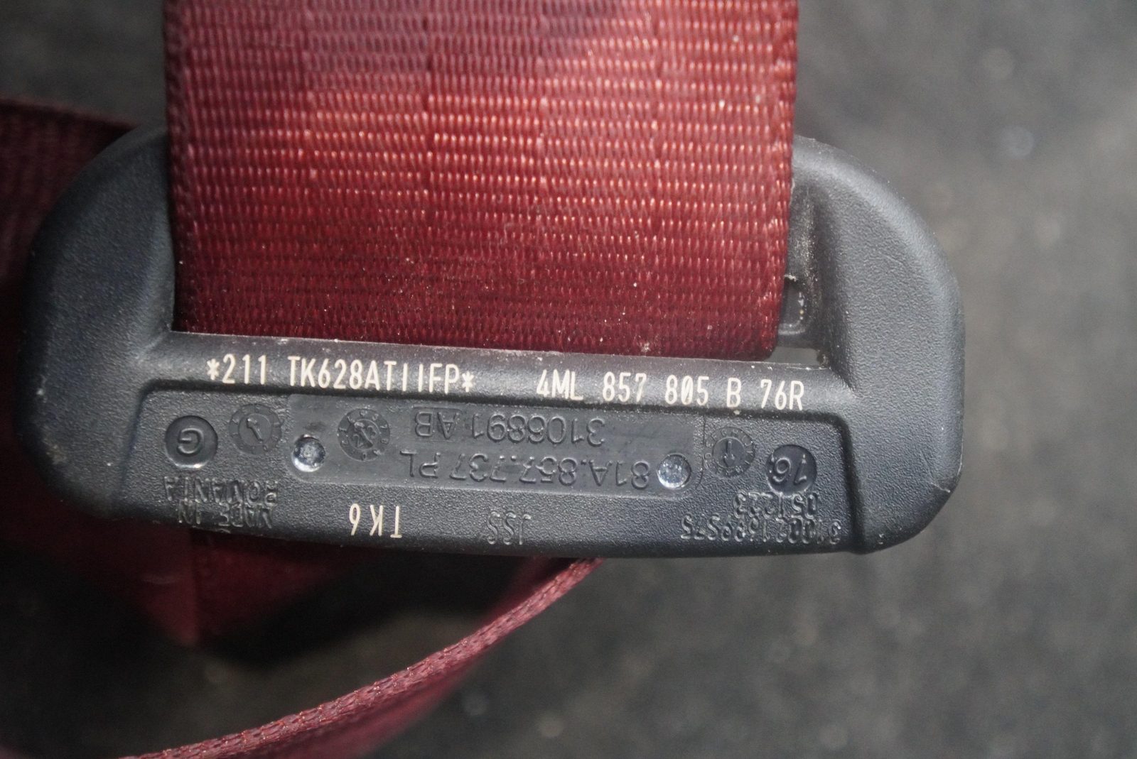 Rear Left Seat Belt Retractor Rossa Rea Red 4ML857805 Lamborghini Urus 2019-24