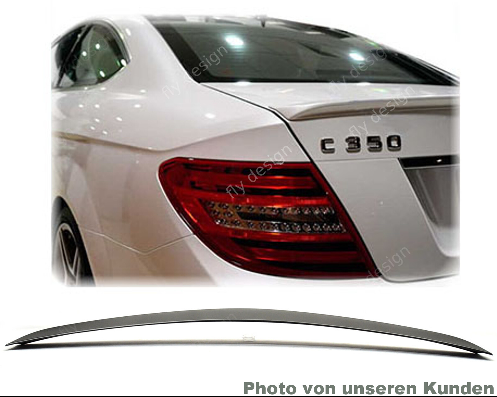 Rear Spoiler Suitable for MERCEDES W204 C204 Coupe