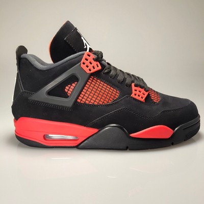 EU-Schuhgröße Jordan 4 Retro  Red  Thunder CT8527- 016 Schwarz-Karminrot