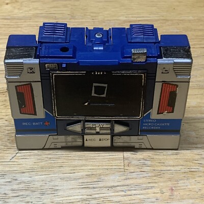 Transformers G1 vintage Soundwavehas Stickers Tape Case Works Transformer Easy