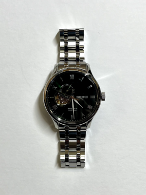 SEIKO PRESAGE SARY237 Green Garden Open Heart Men's Watch With Box