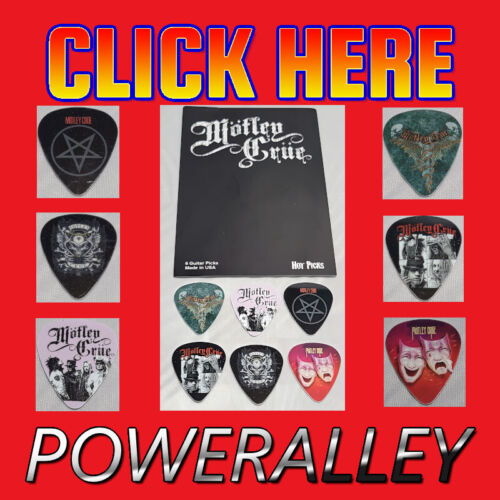 Picks de guitare MOTLEY CRUE - Hot Picks 6MOTRCS01 - 1 de chaque choix - Photo 1/9