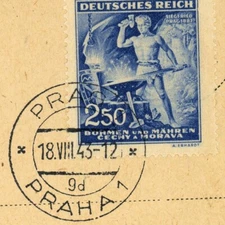 Prague 1943 Bohemia Moravia #87 Siegfried Deutsches Reich WWII German Occupation