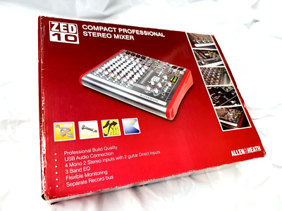 Allen & Heath ZED-10 Touring hochwertiger analoger Audio-Mixer vollständig ge...