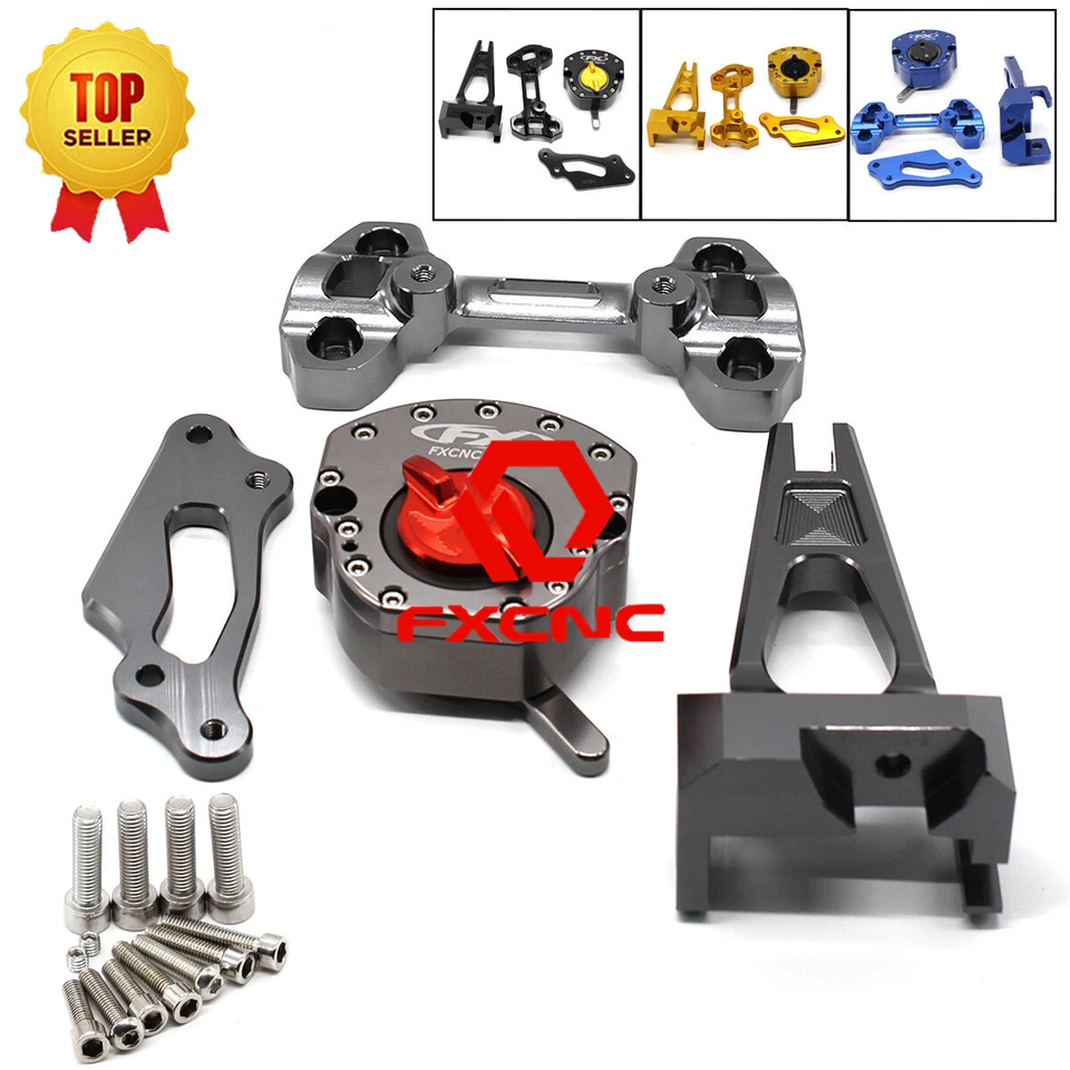 FXCNC 转向阻尼器带安装套件 2014 2015 2016 MT-09 FZ-09 MT09 FZ09 — 第 4/4 张图片