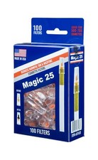 Magic 25 Cigarette Filters 100 Count Reduce Tar Nicotine Smoking Hazards