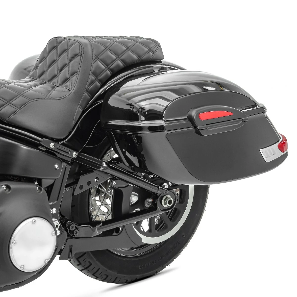 Hard saddlebags DW 33l with fixation kit for Yamaha XV 1700 Road