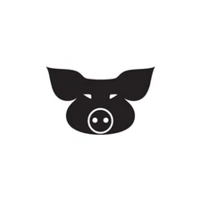 Pig Head Cute - Vinyl Decal Sticker - Multiple Color & Sizes - ebn951