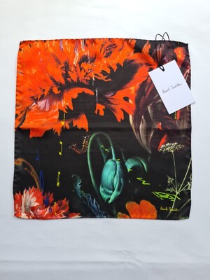 Paul Smith Einstecktuch ''New Masters'' Print 100% Seide