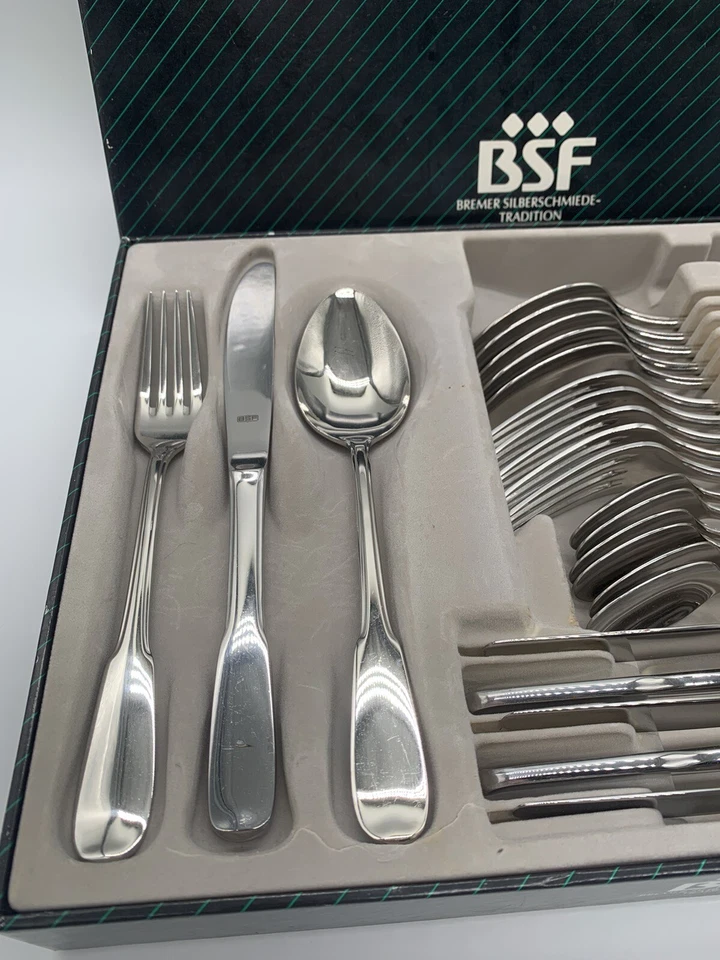 BSF Menü- Speisebesteck 24 Teile 18/8 Edelstahl 6 Personen Allegro Spatenform - Bild 2 von 4