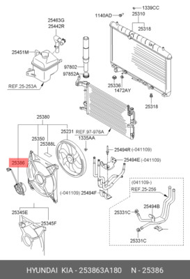 GENUINE MOTOR RADIATOR COOLING FAN SUITS HYUNDAI TRAJET 2005-2006 2.7LPETROL #B