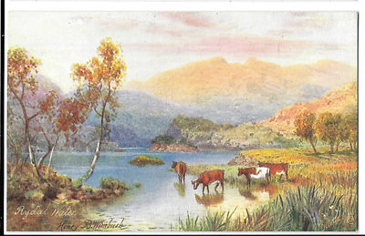 Henry Wimbush Oilette PPC ''Rydal Water'' Unposted By R Tuck
