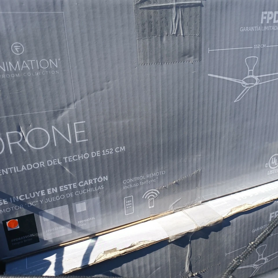 Fanimation Drone 60" Ceiling Fan with Remote Indoor/Outdoor Bluetooth  - Image 2 of 2