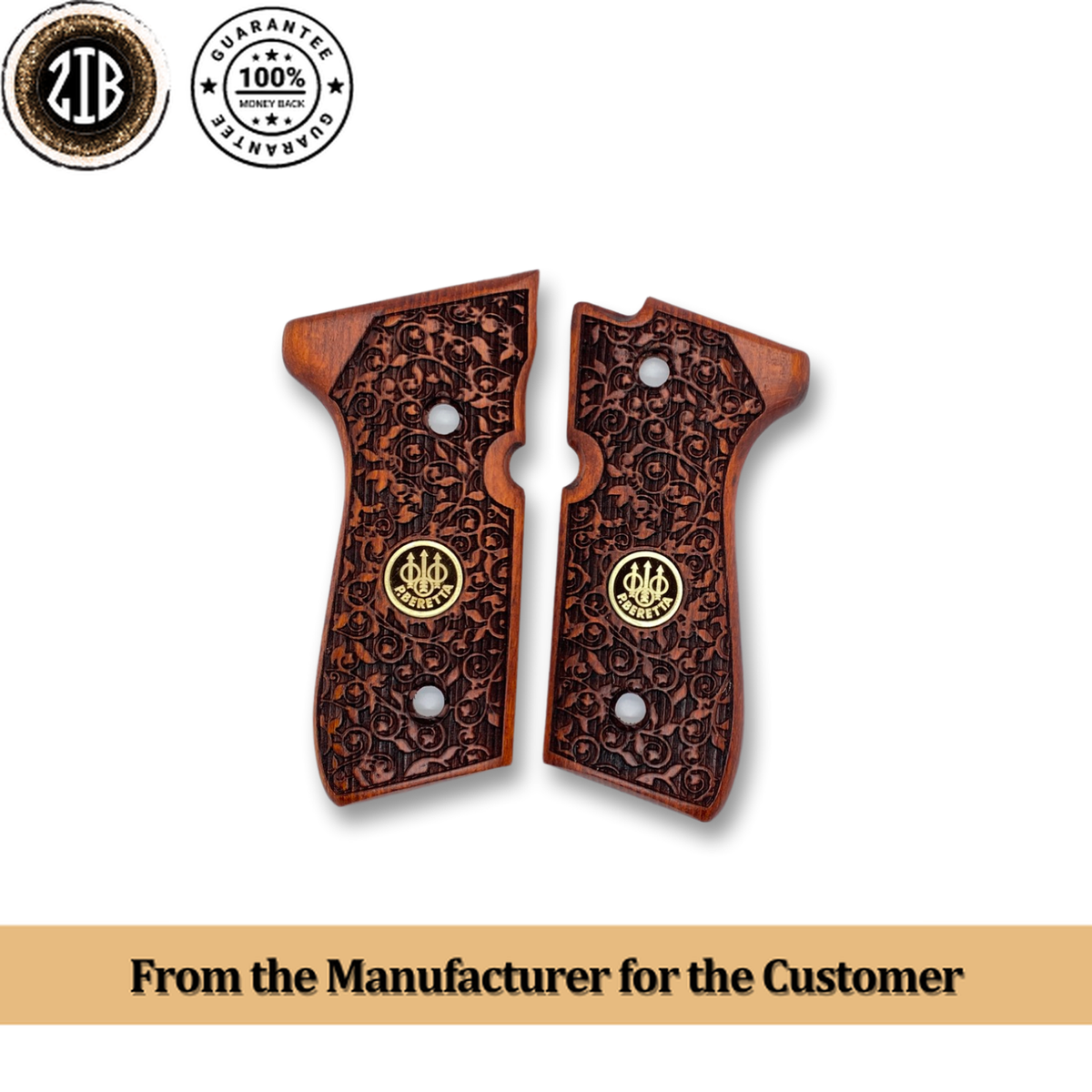 ZIB GRIPS Beretta 92,92F,92FS,92A1,92G,92D,96,96D Pistol Grip