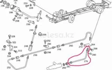 Шланг ПГУ Мерседес ОН 1634, 1834, 0002952935