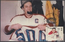 CANADA # 3028.7 - LEGENDS of HOCKEY JEAN BELIVEAU on SUPERB MAXIMUM CARD