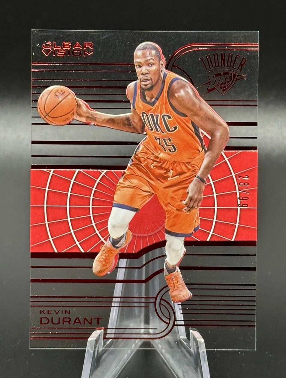 2015-16 Clear Vision KEVIN DURANT Red Variation /99 🔥 Oklahoma City Thunder 🔥