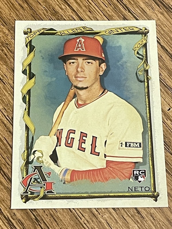 Zach Neto 2023 Topps Allen and Ginter Silver Portrait Rookie RC #194 -Angels
