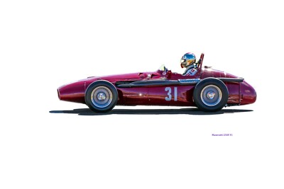 Maserati 250F F1 Racer Digitalbild Original nur selbst aufgenommen jpg
