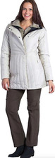 Exofficio White Cosima Coat Women's Size L B10220