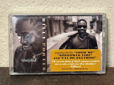 Rare! 1997 BILLY PORTER Untitled Sealed Cassette w/ Hype Sticker Album NEW