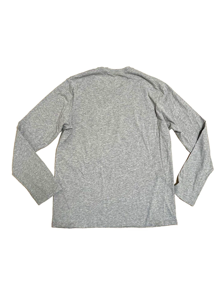 Hombre Vintage Polo Oso de Peluche Manga Larga Camiseta Bordada Oso de Peluche Gris L Foto 2 de 4