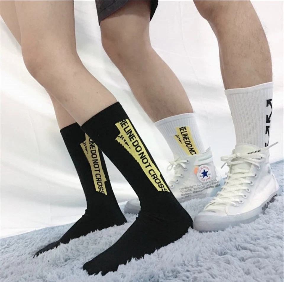 Off Arrow Classic Basketball Socks Sports Sneaker Socks- Black - Image 4 of 4