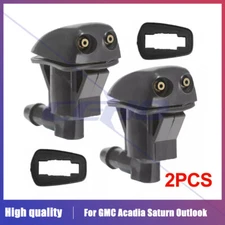 For GMC Acadia Saturn Outlook 2pcs Windshield Wiper Washer Nozzle Spray Jet