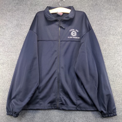 Blue men's full zip jacket with front pockets, embroidered "LOCAL 933" and "ALLISON TRANSMISSION" on chest.