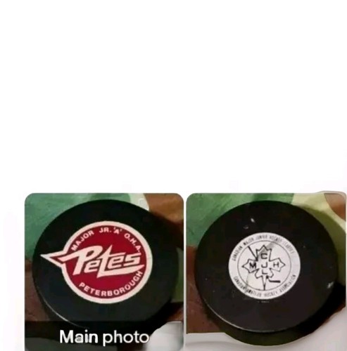 PETERBOROUGH PETE'S MAJOR JR. A OHA CMJHL SPIEL PUCK MADE IN 🇨🇦 VINTAGE - Bild 1 von 7
