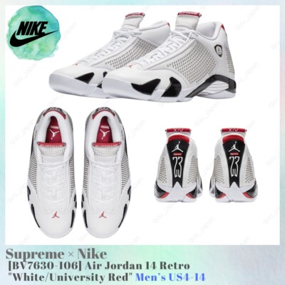 Supreme × Nike Air Jordan 14 Retro White/University Red Supreme × Nike Air Jordan 14 Retro White/University Red