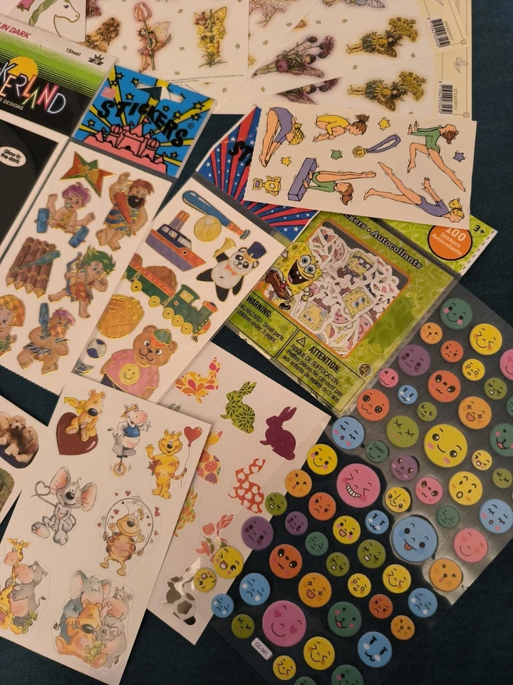 Sticker Aufkleber Lot Sammlung Stickeralbum Halloween Einhorn Spongebob Tiere 🦄 - Bild 2 von 4