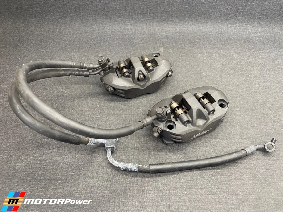06-11 Kawasaki ZX1400 R Front Brake Calipers & Lines Nissin